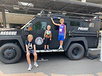 2021 Ready Festival Event Photo - Charest kids SWAT vehicle